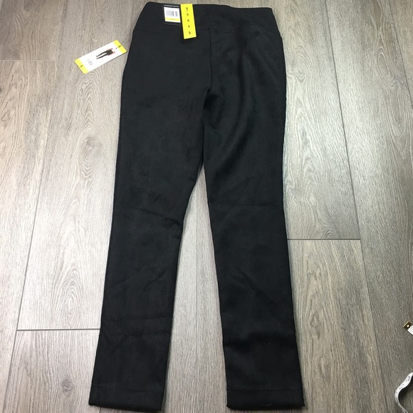 NWT Andrew Marc Pull On Trouser Skinny Pants Stretch Waistband Black Small - Picture 2 of 8